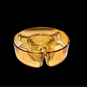 Chip and dip & crudités 4 section dish Polish glass Bloomingdale’s exclusive NIB